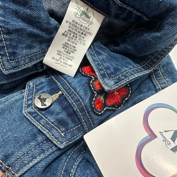 NWT Disney ily Princess Belle Roses Jean Jacket - Picture 6 of 6
